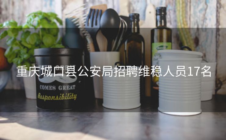 重庆城口县公安局招聘维稳人员17名